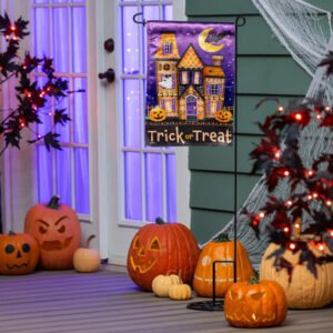 Trick or Sweets Lustre Garden Flag