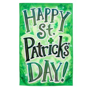 St. Patrick's Day Applique Garden Flag