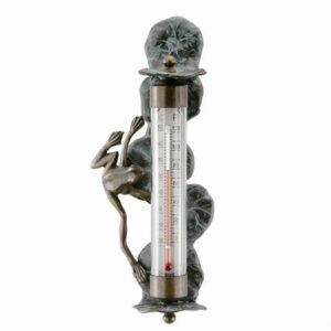 Brass Frog Wall Mounted Thermometer