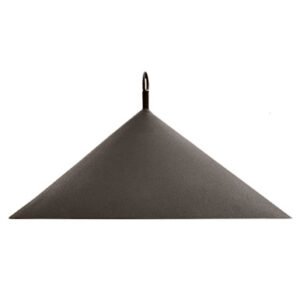 18" Round Hanging Squirrel Deflector - Black