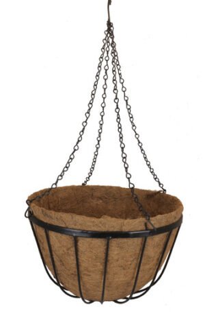 17in x 10in Bellus Hanging Basket with Molded Coco Liner