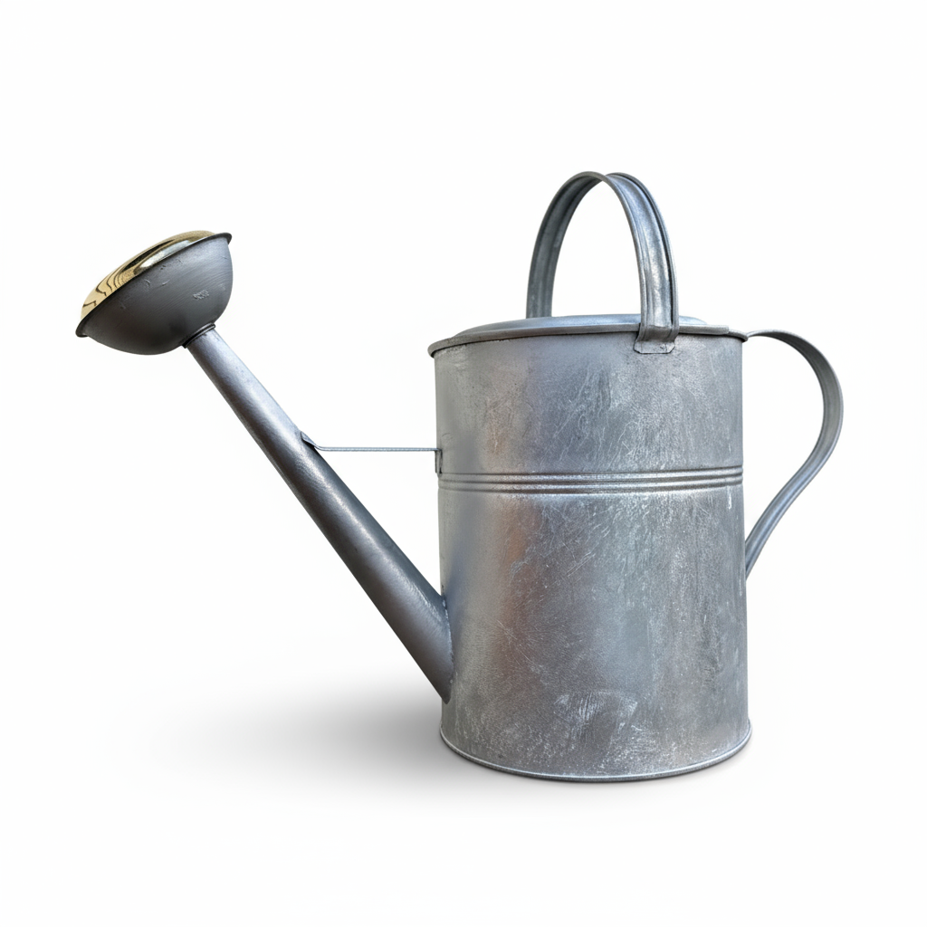 Plain Galvanized European Classic Double Grip Watering Can 2.6 gallon - Image 3